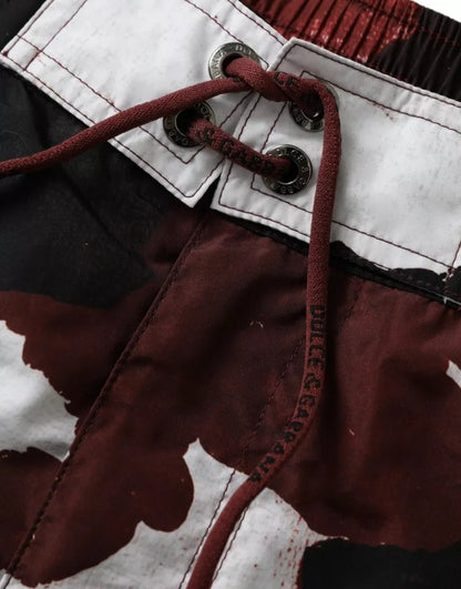 Multicolor Camouflage DG Logo Beachwear Shorts Swimwear-Dolce & Gabbana-LabelTerrace.com