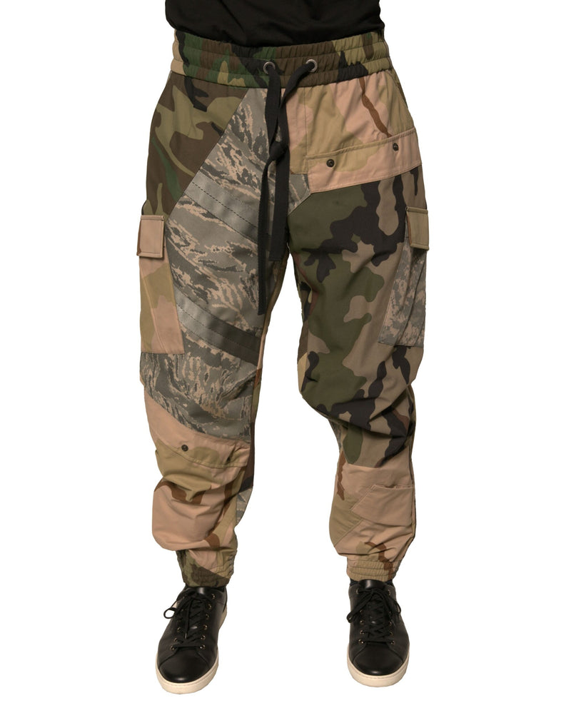 Multicolor Camouflage Jogger Sweatpants Pants-Dolce & Gabbana-LabelTerrace.com