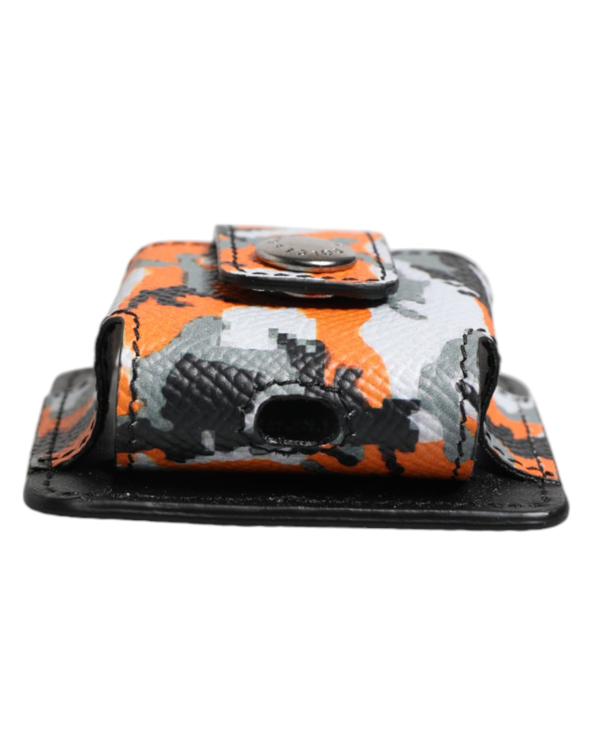 Multicolor Camouflage Leather Airpods Case-Dolce & Gabbana-LabelTerrace.com