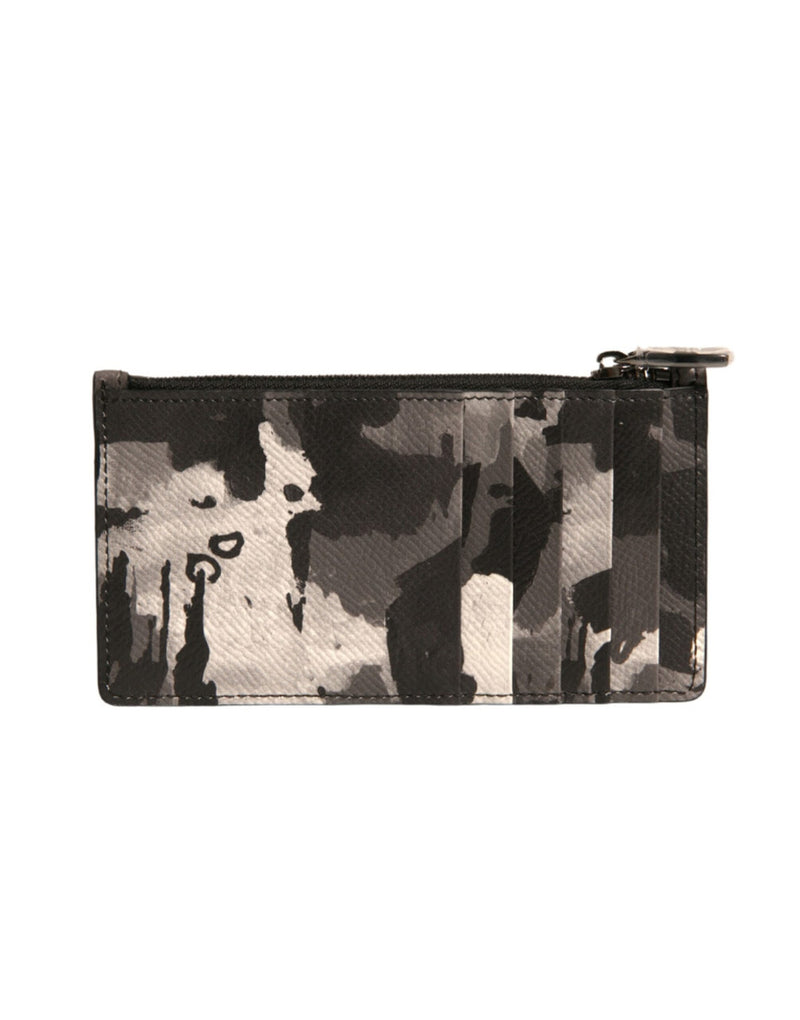 Multicolor Camouflage Logo Plaque Coin Purse Wallet-Dolce & Gabbana-LabelTerrace.com