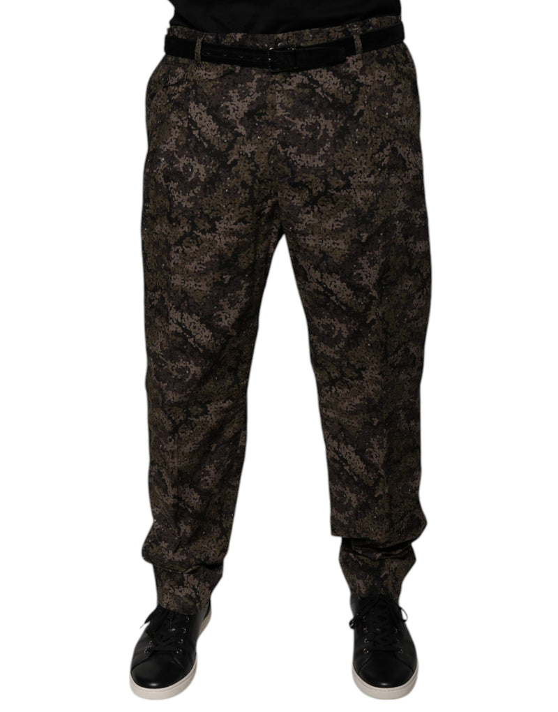 Multicolor Camouflage Men Dress Pants-Dolce & Gabbana-LabelTerrace.com