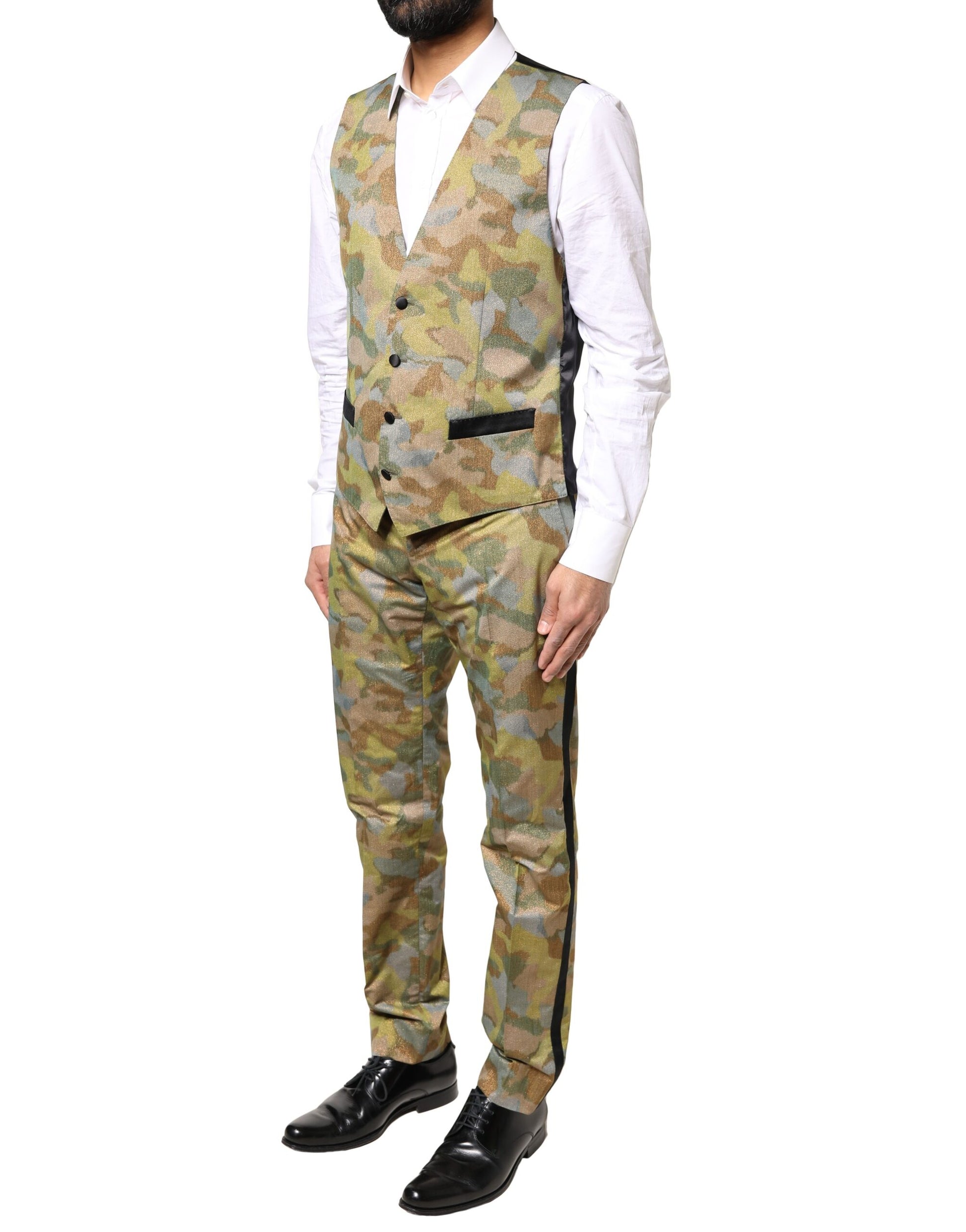 Multicolor Camouflage SICILIA 3 Piece Suit
