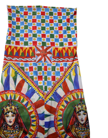 Multicolor Carretto Leggings High Waist Pants