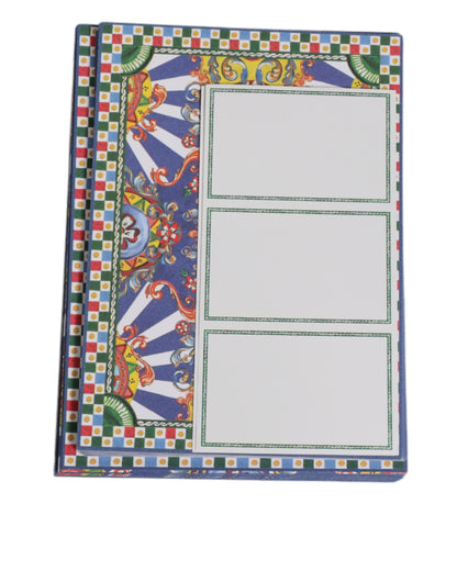 Multicolor Carretto Siciliano Envelope Post Card Holder-Dolce & Gabbana-LabelTerrace.com