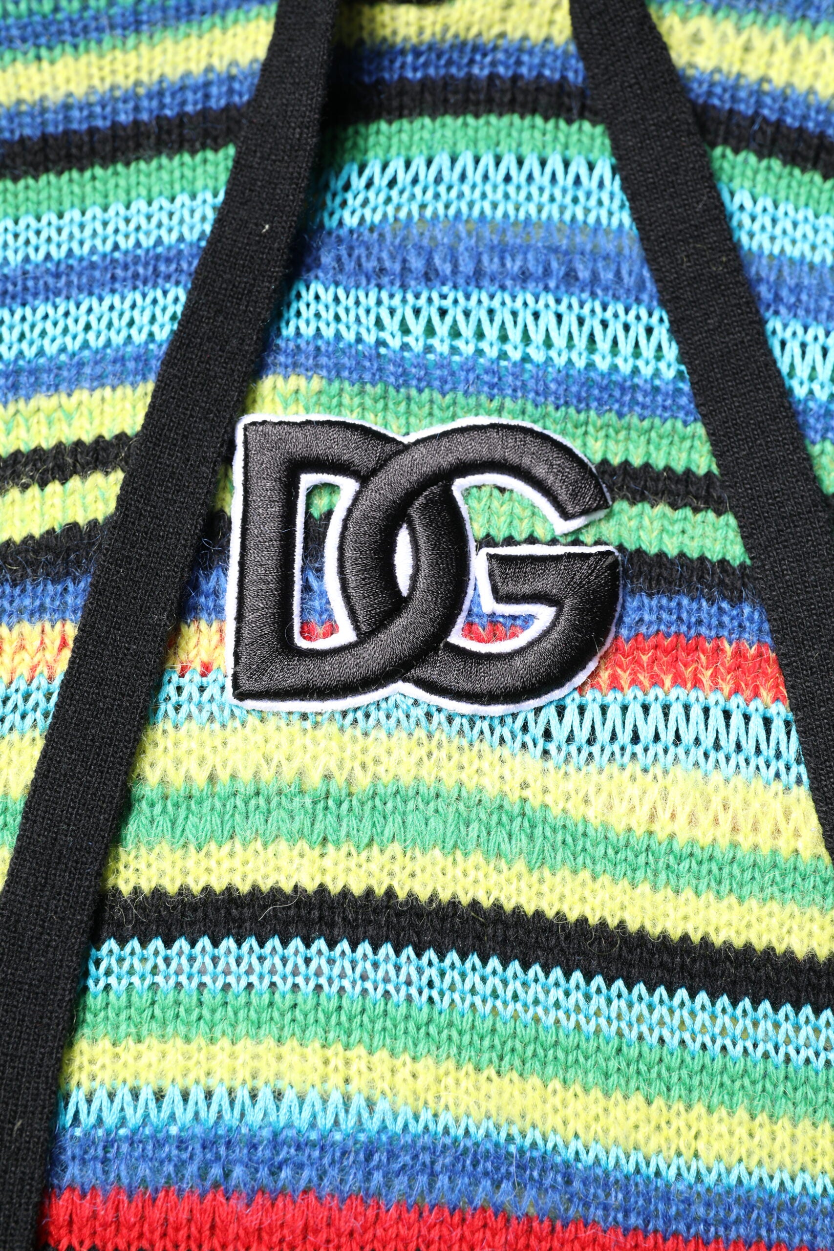 Multicolor Cotton Hooded Pullover Sweater-Dolce & Gabbana-LabelTerrace.com