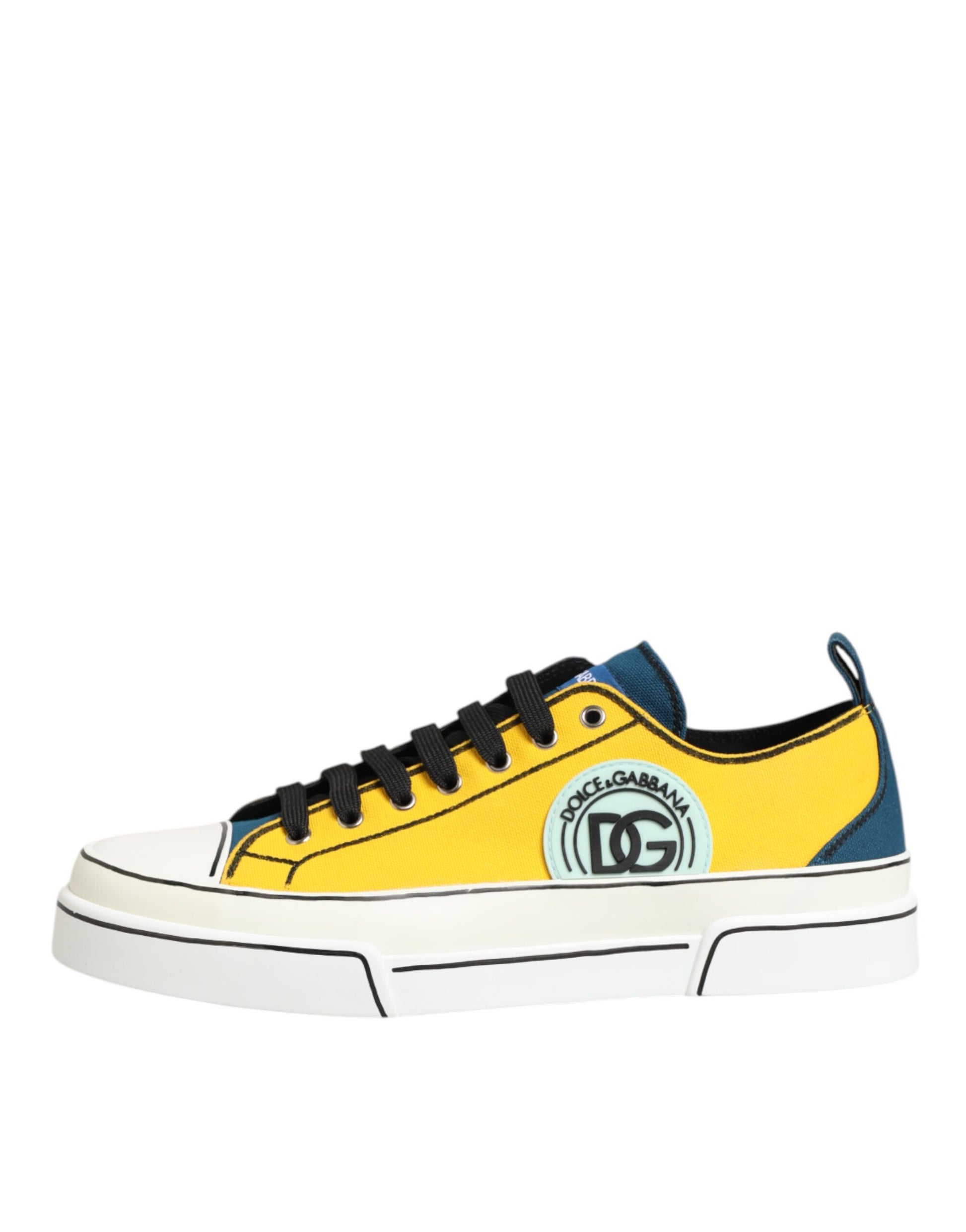 Multicolor Cotton Logo Low Top Sneakers Shoes