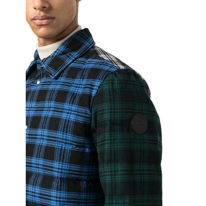 Multicolor Cotton Men Jacket-Woolrich-LabelTerrace.com