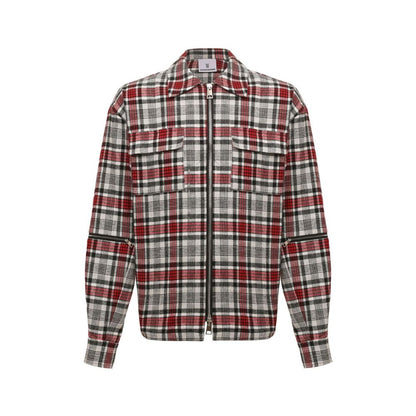 Multicolor Cotton Men Jacket-Diego Venturino-LabelTerrace.com