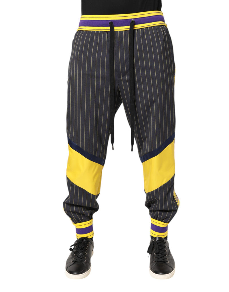 Multicolor Cotton Men Jogger Pants-Dolce & Gabbana-LabelTerrace.com