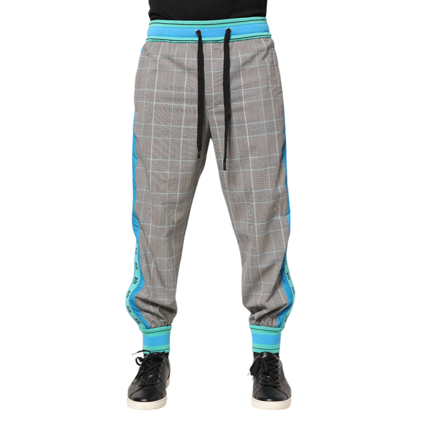 Multicolor Cotton Men Jogger Sweatpants Pants-Dolce & Gabbana-LabelTerrace.com