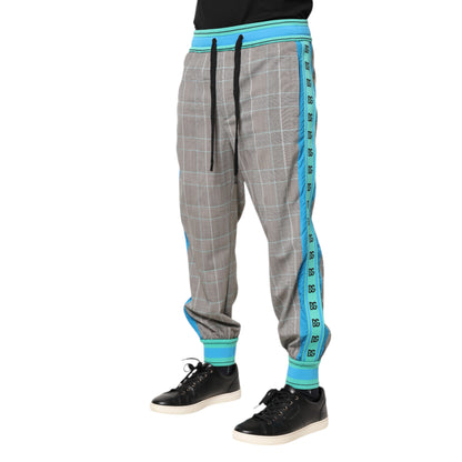 Multicolor Cotton Men Jogger Sweatpants Pants-Dolce & Gabbana-LabelTerrace.com