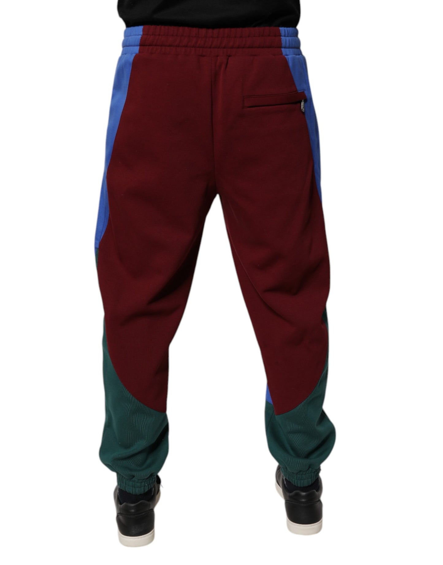 Multicolor Cotton Men Jogger Sweatpants Pants-Dolce & Gabbana-LabelTerrace.com