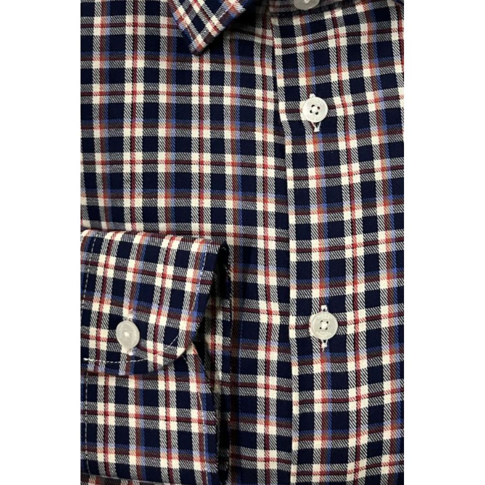 Multicolor Cotton Men Shirt