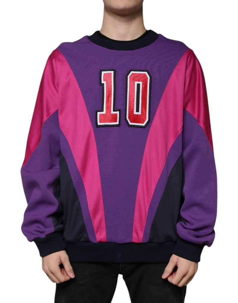 Multicolor Crew Neck Men Sweatshirt Sweater-Dolce & Gabbana-LabelTerrace.com