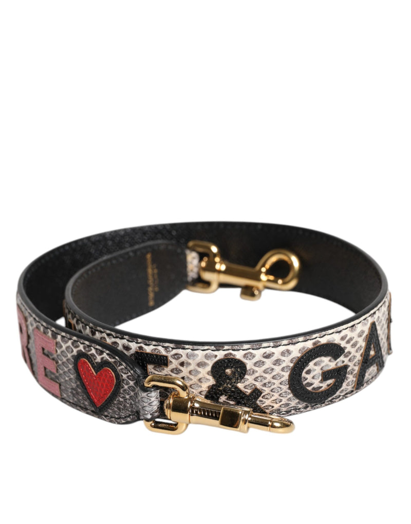 Multicolor DG AMORE Patch Bag Shoulder Strap-Dolce & Gabbana-LabelTerrace.com