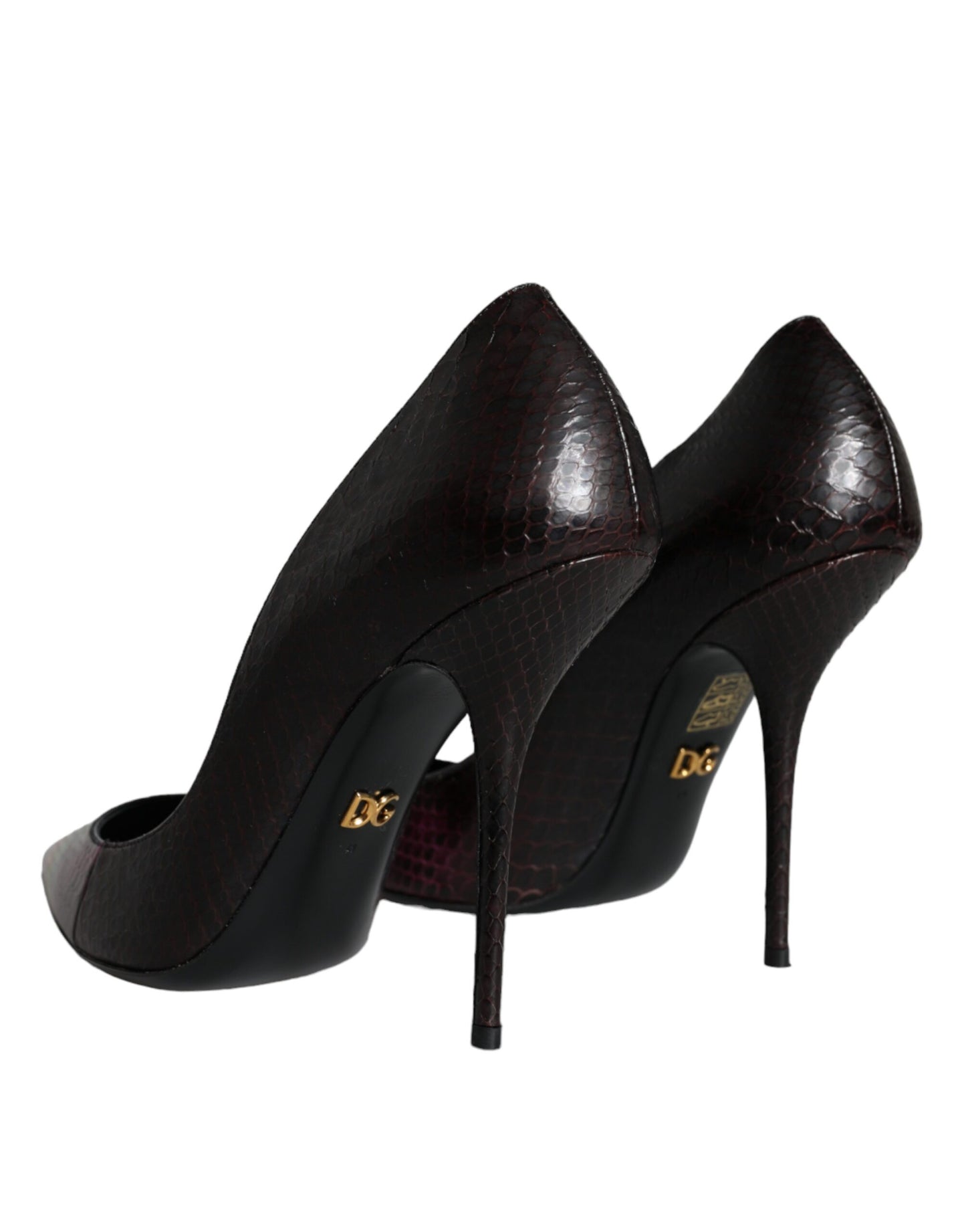 Multicolor Exotic Leather Heels Pumps Shoes-Dolce & Gabbana-LabelTerrace.com