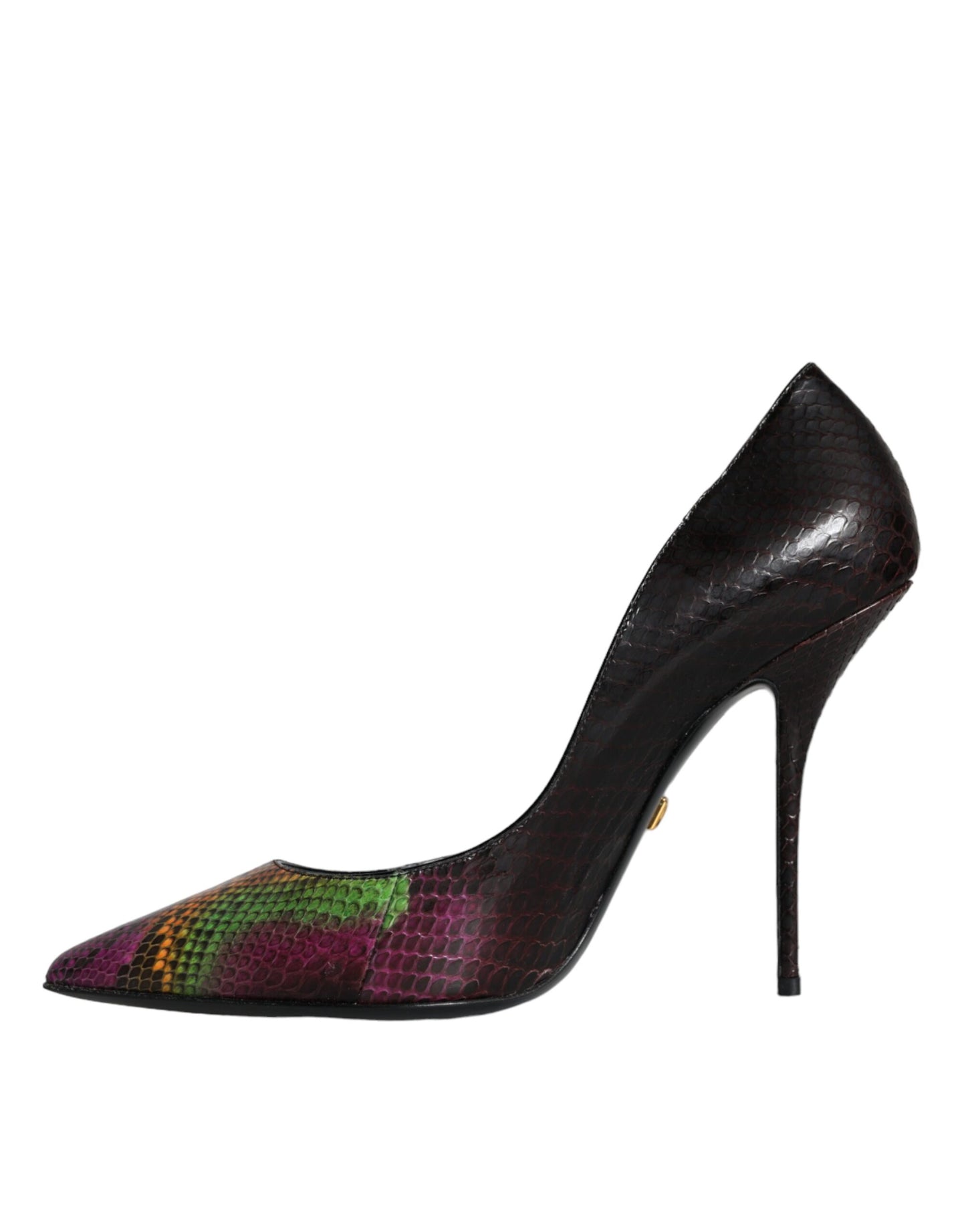 Multicolor Exotic Leather Heels Pumps Shoes-Dolce & Gabbana-LabelTerrace.com