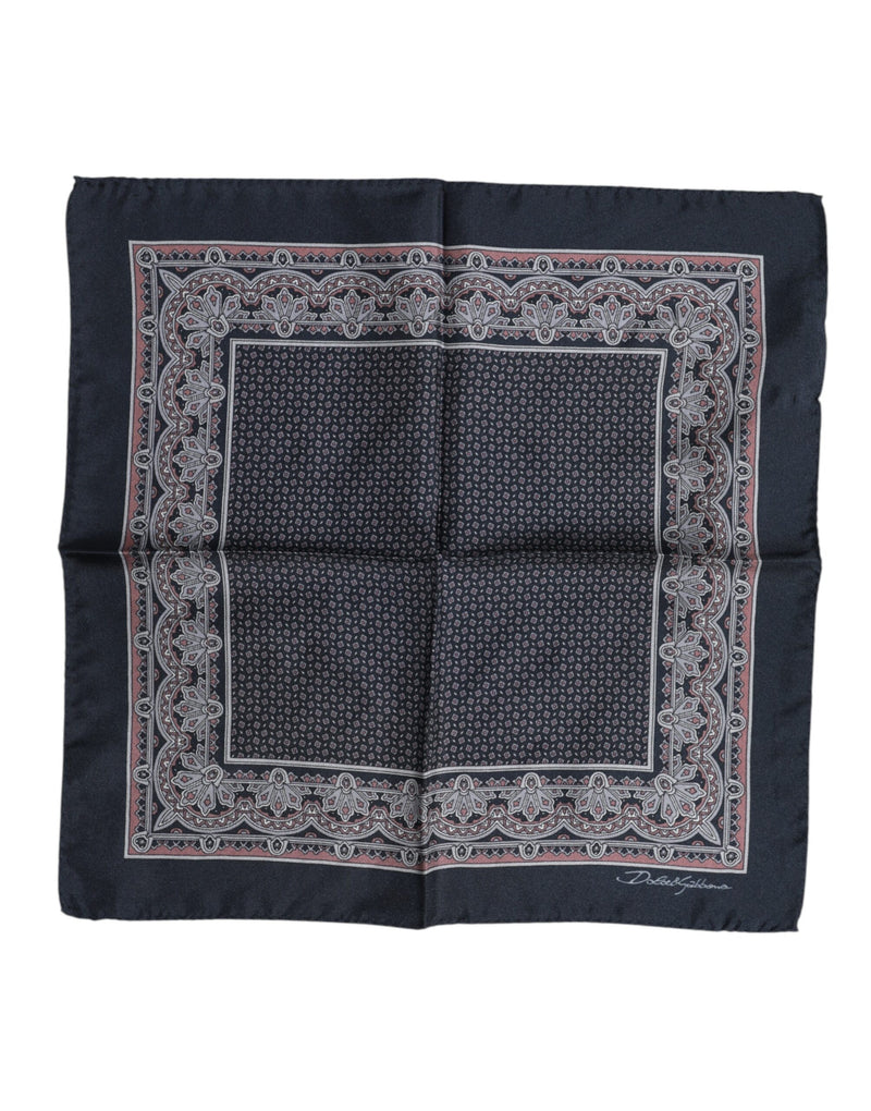 Multicolor Fantasy Silk Square Foulard Scarf-Dolce & Gabbana-LabelTerrace.com