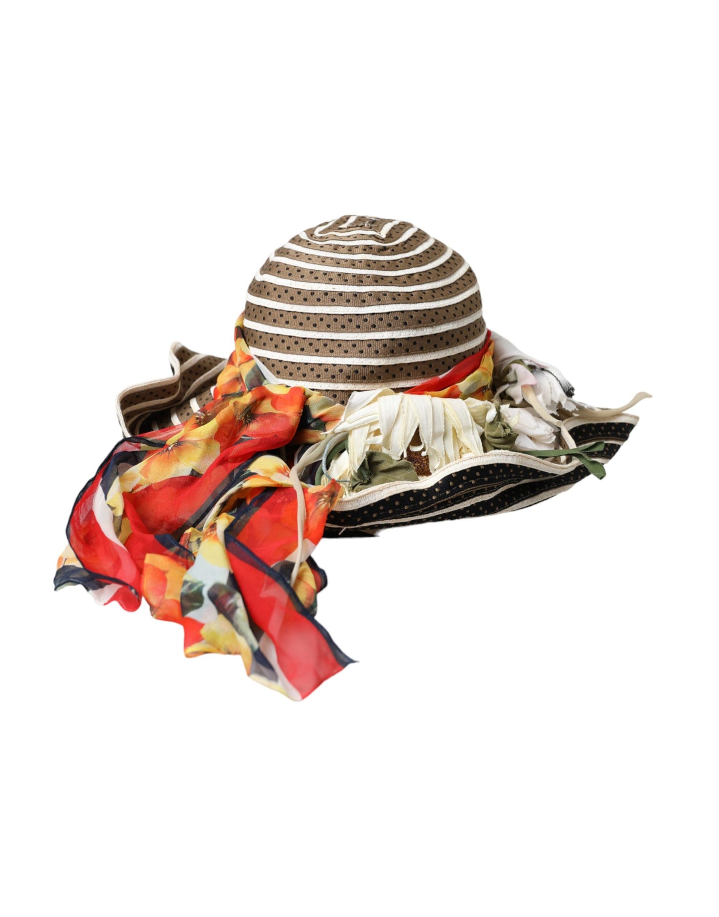 Multicolor Fantasy Wide Brim Floppy Hat-Dolce & Gabbana-LabelTerrace.com