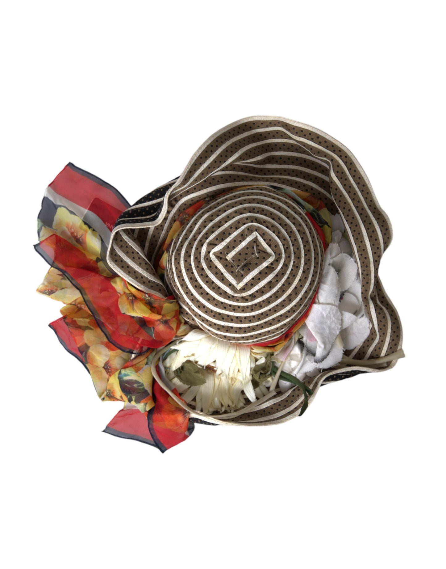 Multicolor Fantasy Wide Brim Floppy Hat-Dolce & Gabbana-LabelTerrace.com