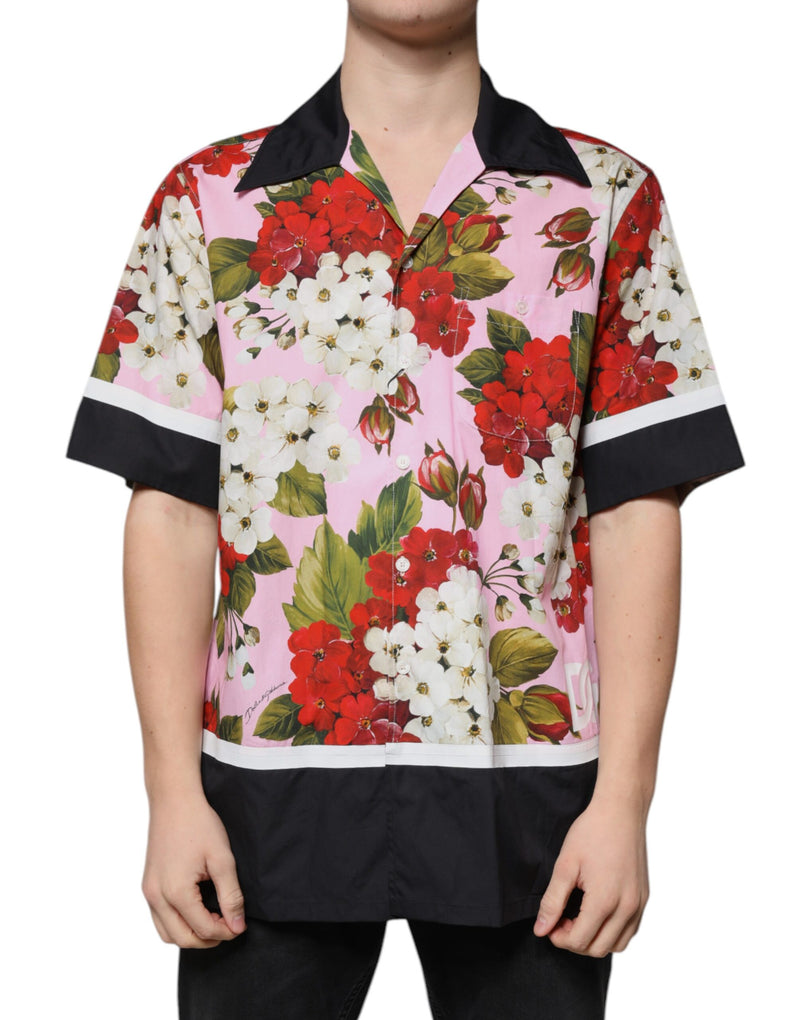 Multicolor Floral Button Down Casual Shirt-Dolce & Gabbana-LabelTerrace.com