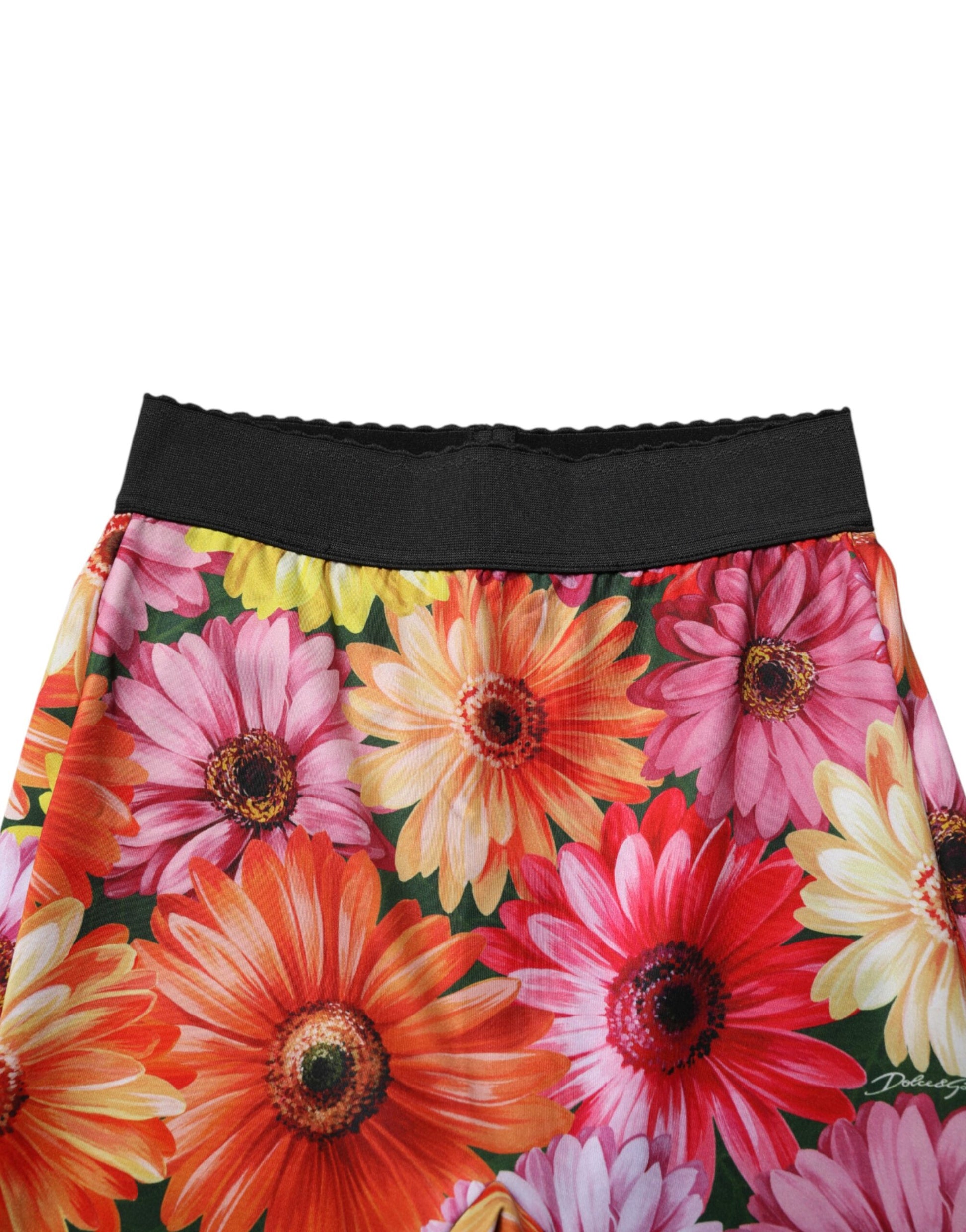 Multicolor Floral Leggings StretchWaist Pants