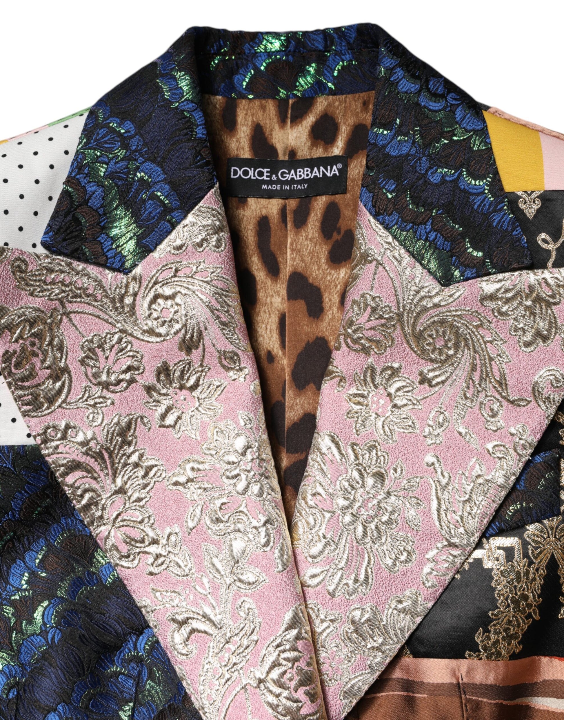 Multicolor Floral Patchwork Jacquard Jacket-Dolce & Gabbana-LabelTerrace.com