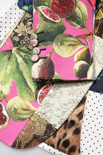 Multicolor Floral Patchwork Jacquard Jacket-Dolce & Gabbana-LabelTerrace.com