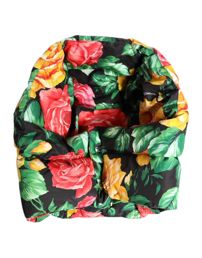 Multicolor Floral Print Whole Head Wrap Hat-Dolce & Gabbana-LabelTerrace.com