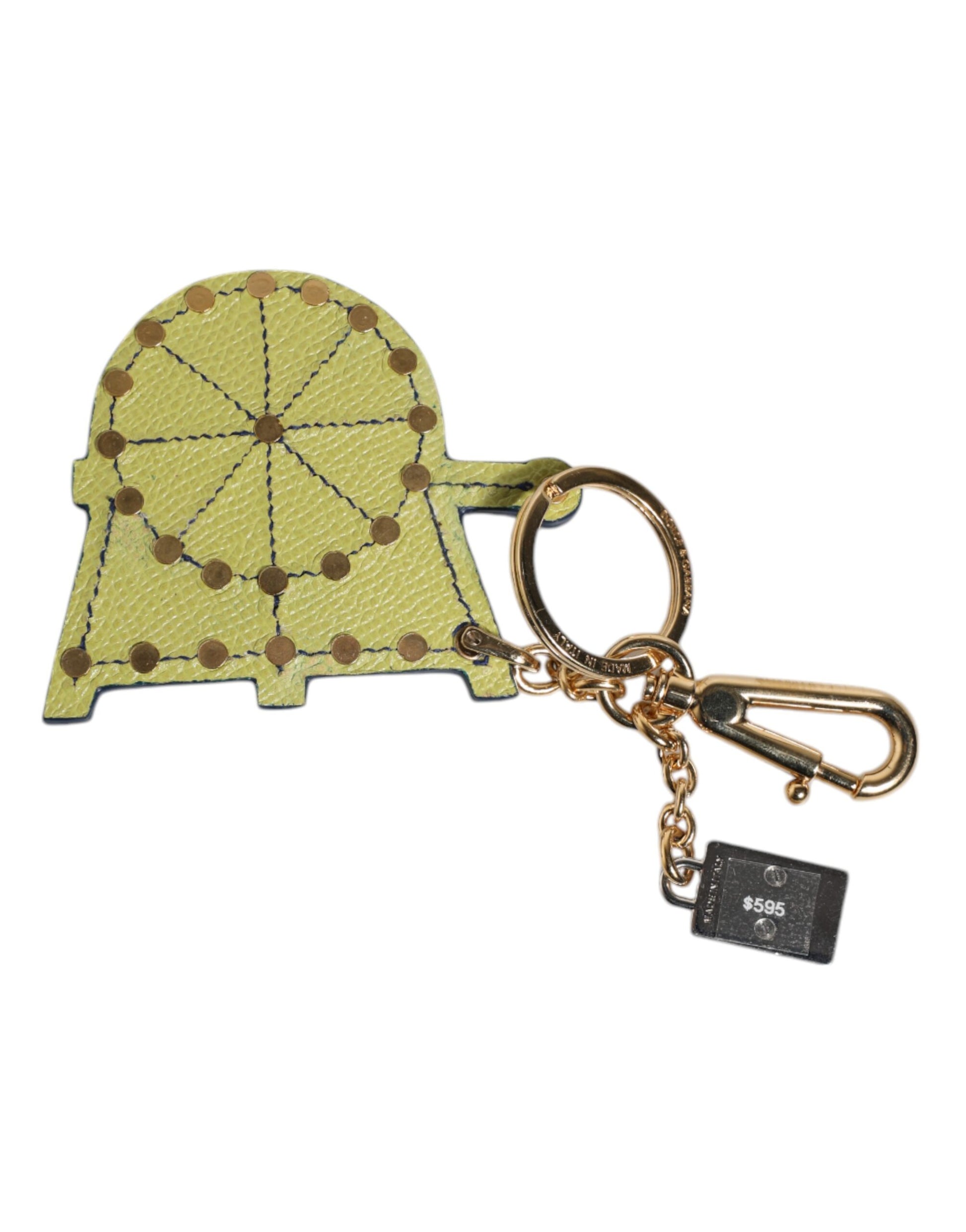 Multicolor Gold Tone Carretto Keychain Keyring-Dolce & Gabbana-LabelTerrace.com