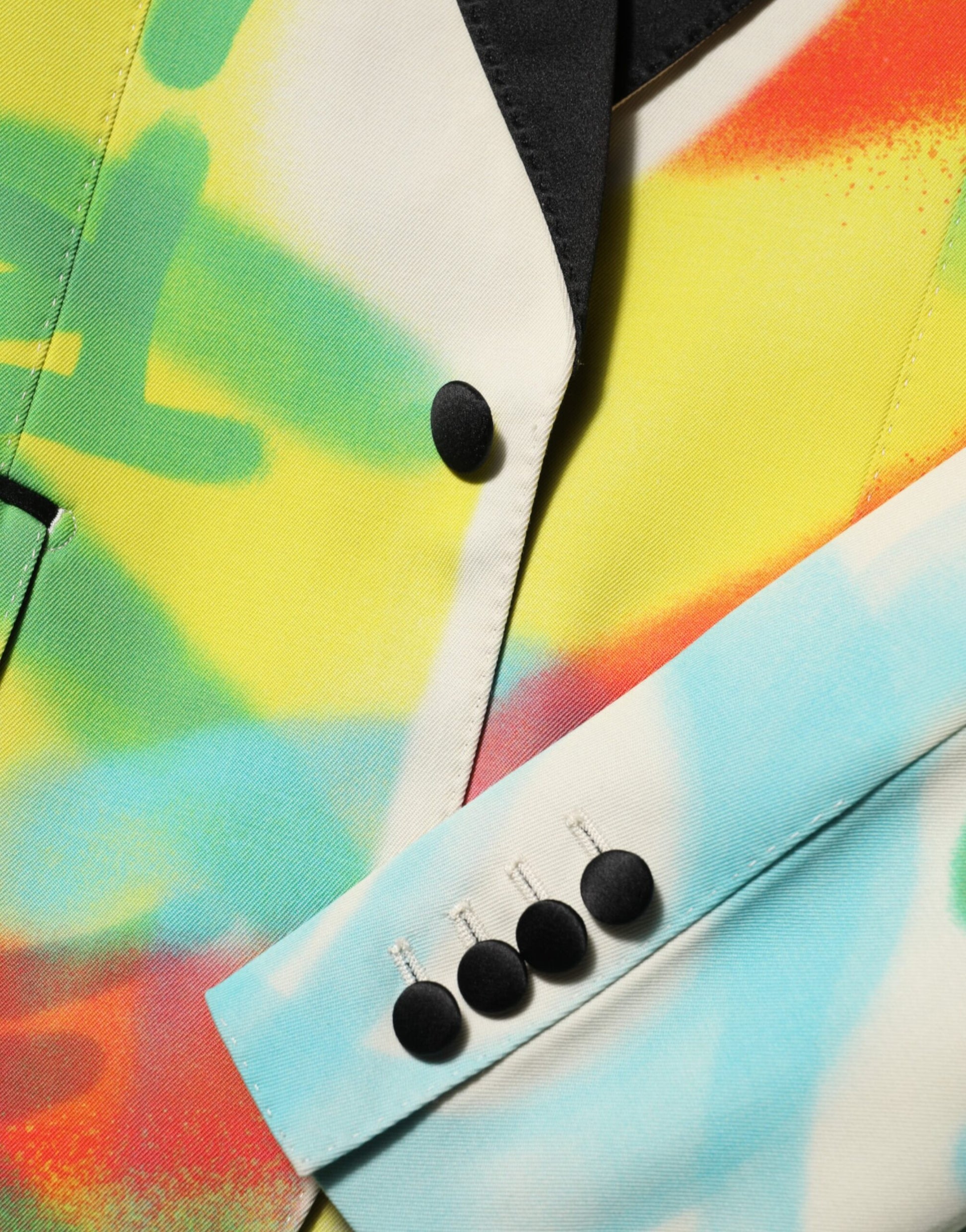 Multicolor Graffiti SICILIA 1 Button Men Suit Blazer-Dolce & Gabbana-LabelTerrace.com