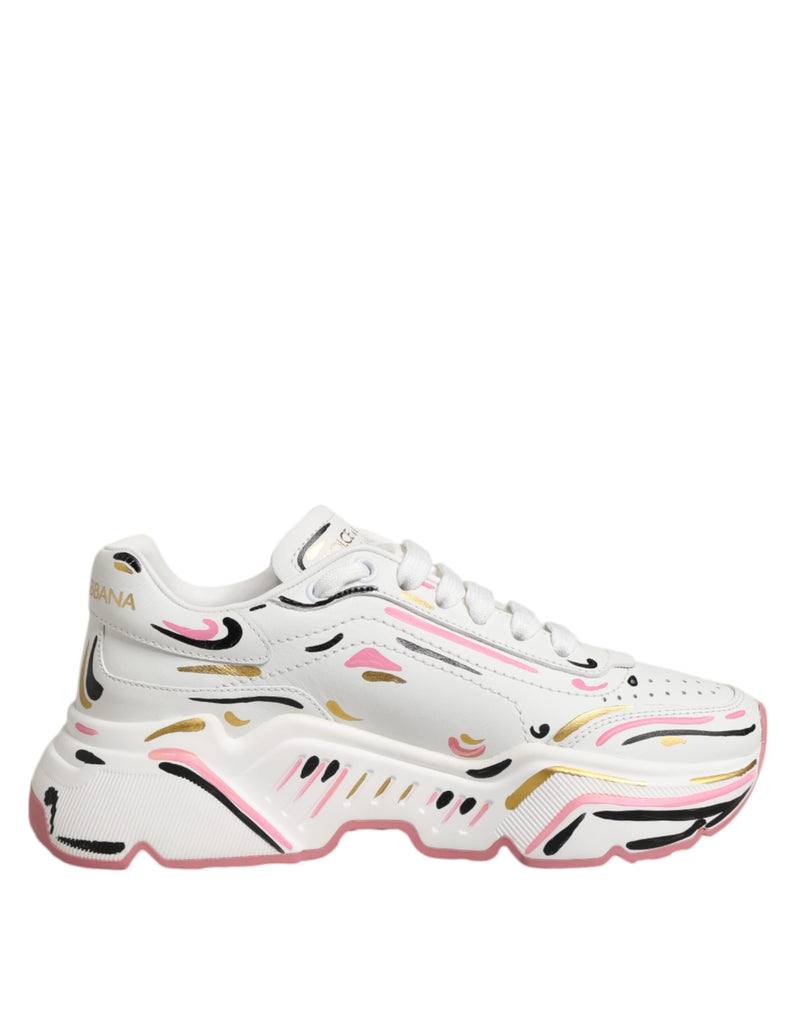 Multicolor Hand Painted DAYMASTER Sneaker Shoes-Dolce & Gabbana-LabelTerrace.com
