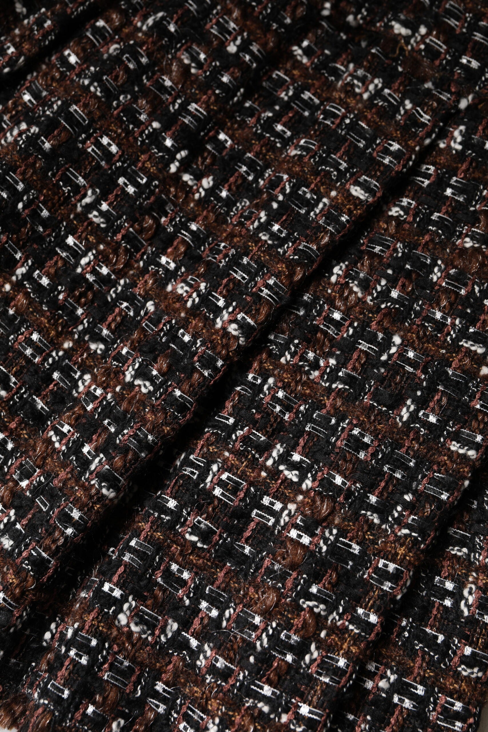 Multicolor High Waist Tartan Tweed Mini Skirt-Dolce & Gabbana-LabelTerrace.com