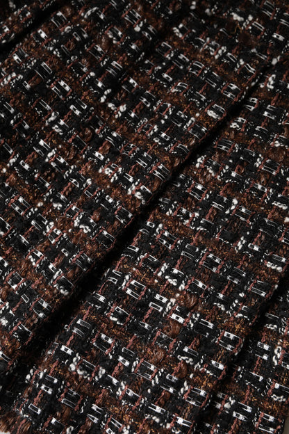 Multicolor High Waist Tartan Tweed Mini Skirt-Dolce & Gabbana-LabelTerrace.com