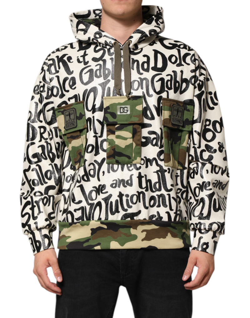Multicolor Hooded DGMania Sweatshirt Sweater-Dolce & Gabbana-LabelTerrace.com