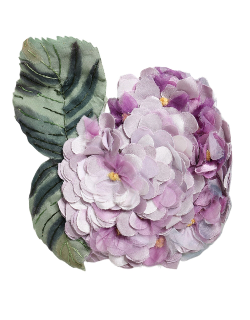 Multicolor Hydrangea Gold Brass Pin Brooch-Dolce & Gabbana-LabelTerrace.com