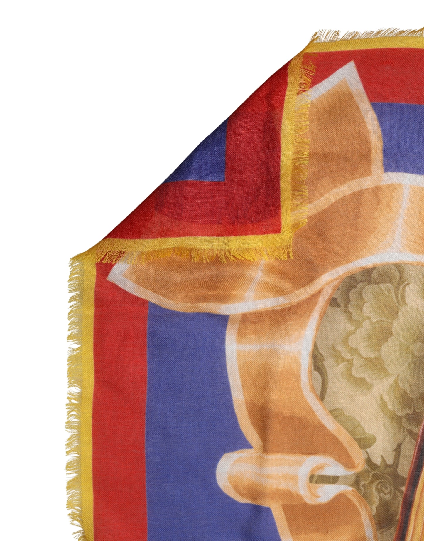 Multicolor Italy China Shawl Wrap 140cm x 130cm Scarf