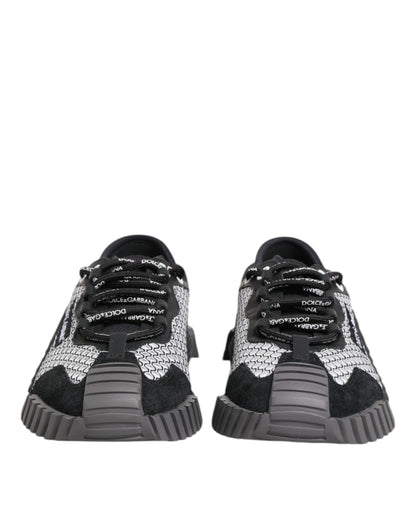 Multicolor Lace Up Low Top NS1 Sneakers Shoes-Dolce & Gabbana-LabelTerrace.com