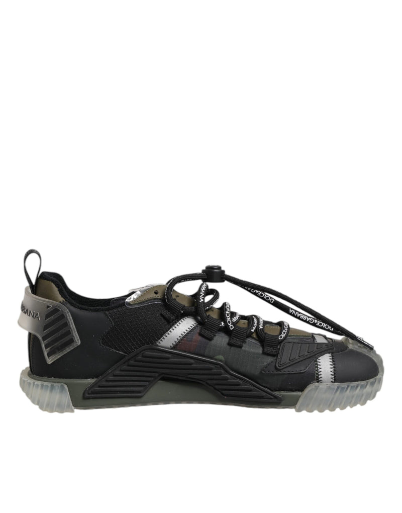 Multicolor Lace Up Low Top NS1 Sneakers Shoes-Dolce & Gabbana-LabelTerrace.com