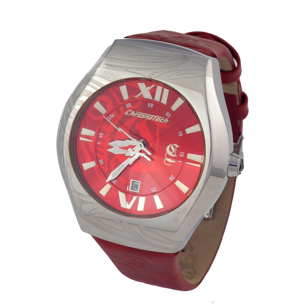 Multicolor Leather Dress Watch