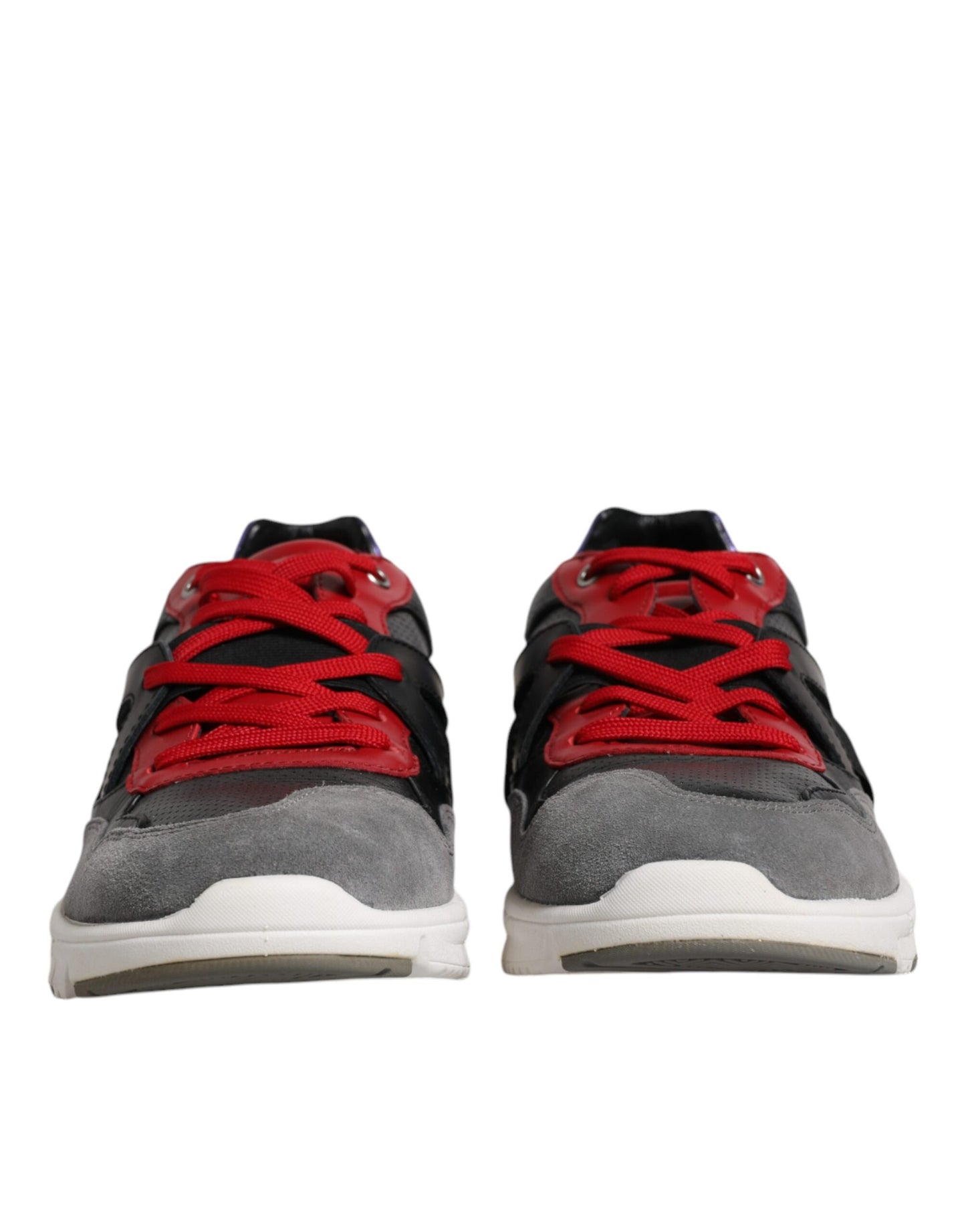 Multicolor Leather Suede Low Top Sneakers Shoes-Dolce & Gabbana-LabelTerrace.com