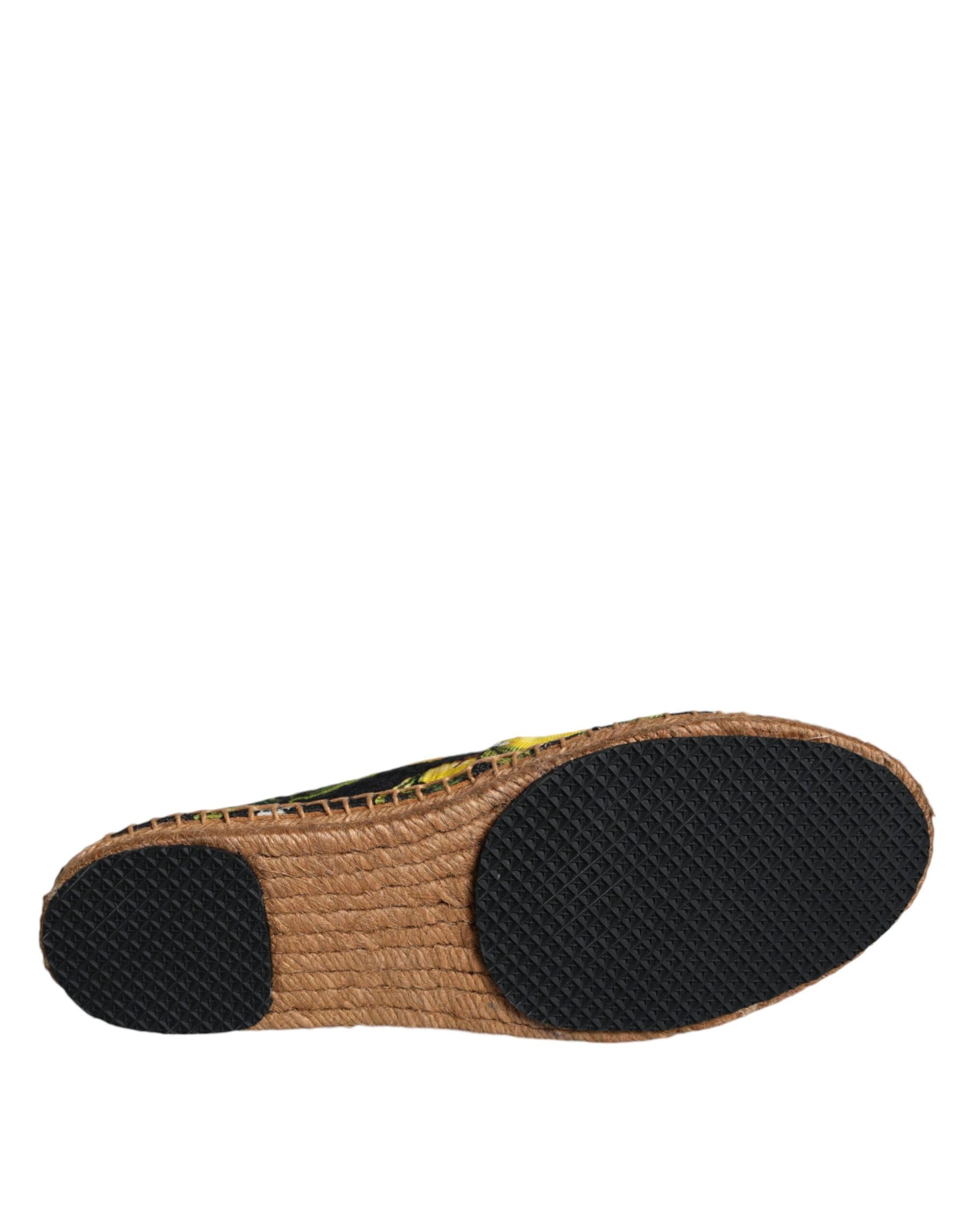 Multicolor Lemon Slip On Espadrilles Shoes-Dolce & Gabbana-LabelTerrace.com