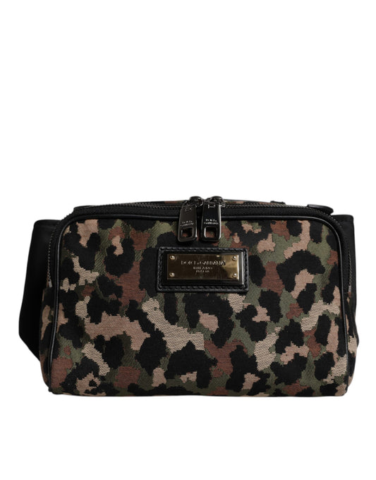 Multicolor Leopard DG Logo Belt Waist Fanny Pack Bag-Dolce & Gabbana-LabelTerrace.com
