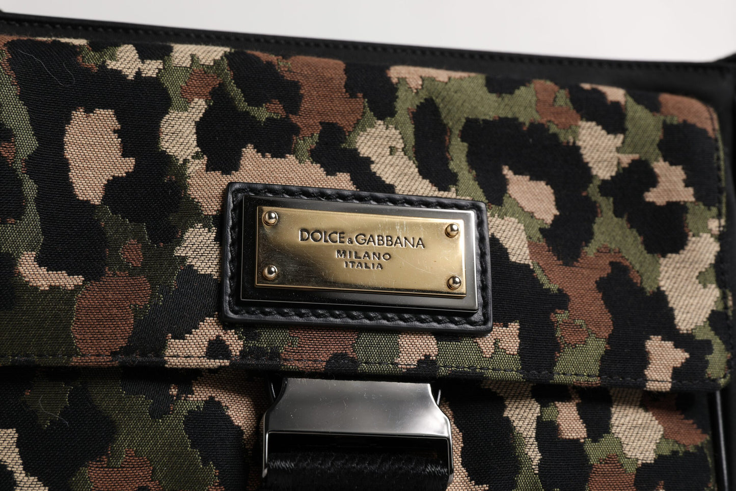 Multicolor Leopard Jacquard Crossbody Bag-Dolce & Gabbana-LabelTerrace.com