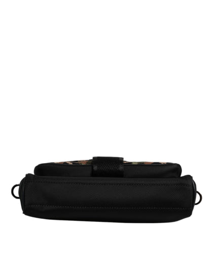 Multicolor Leopard Jacquard Crossbody Bag-Dolce & Gabbana-LabelTerrace.com