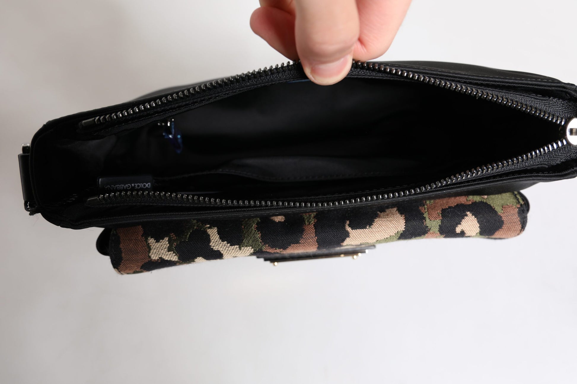 Multicolor Leopard Jacquard Crossbody Bag-Dolce & Gabbana-LabelTerrace.com