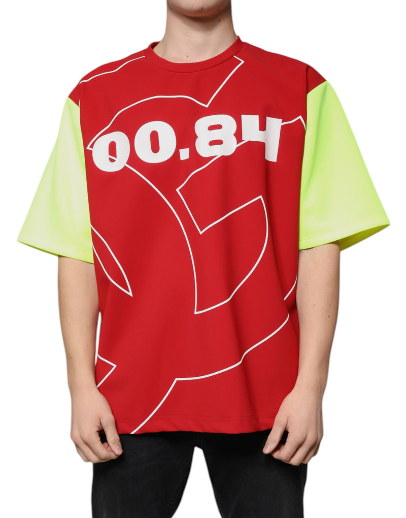 Multicolor Logo Cotton Men Crew Neck T-shirt-Dolce & Gabbana-LabelTerrace.com