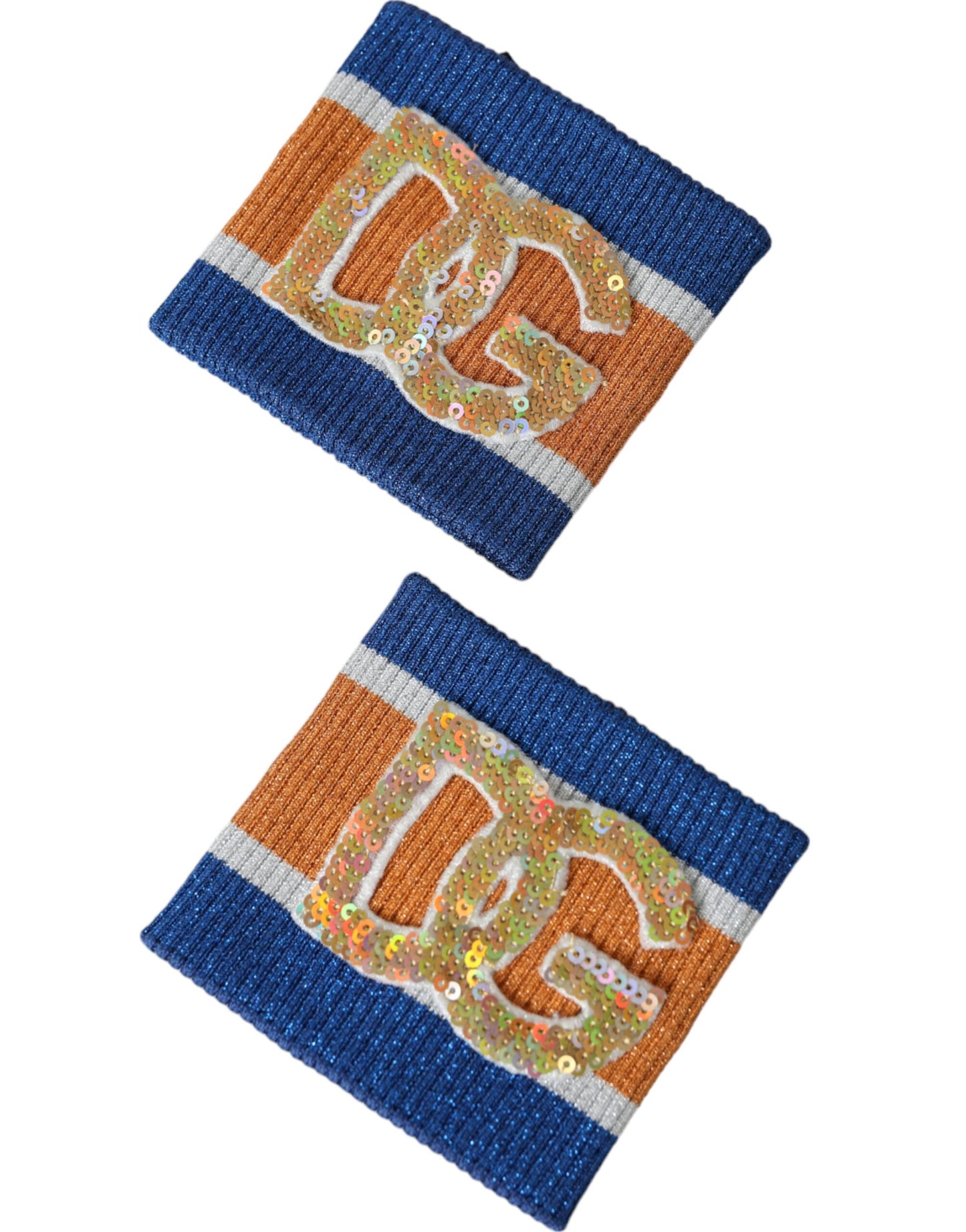 Multicolor Logo Sequin Viscose Wristband-Dolce & Gabbana-LabelTerrace.com