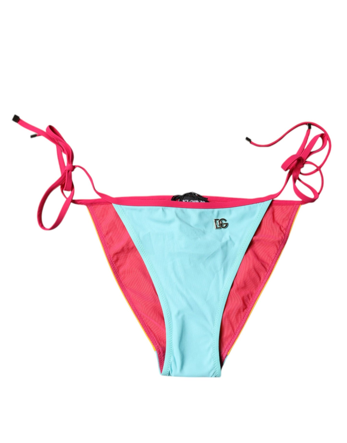 Multicolor Logo Swimsuit Bikini Bottom Swimwear-Dolce & Gabbana-LabelTerrace.com