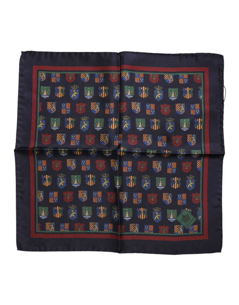 Multicolor Medals Square Foulard Scarf-Dolce & Gabbana-LabelTerrace.com
